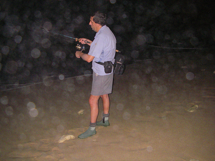 Despite all his efforts during the first week Steve only managed one fish - all down to the conditions.