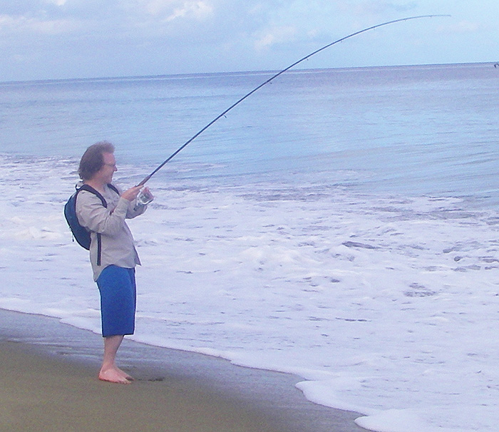 The snook was determined not to come ashore.