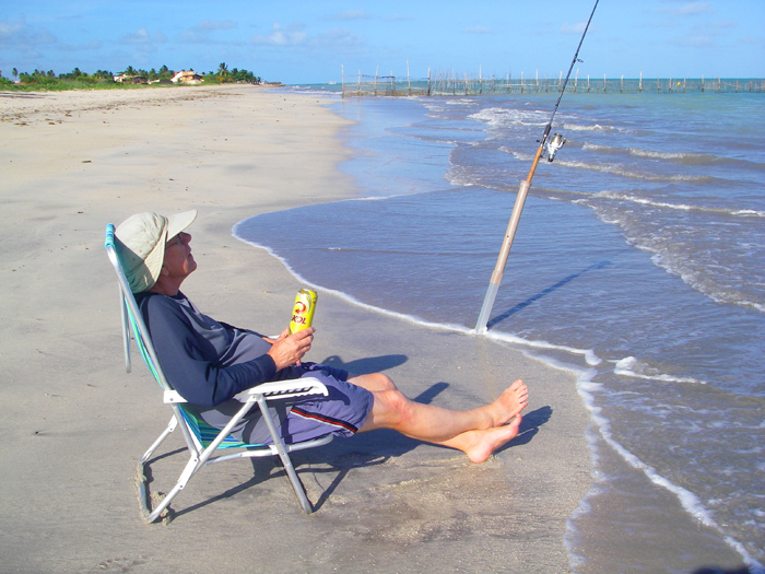 Relaxation. You'll probably never see me 'fishing' like this again.