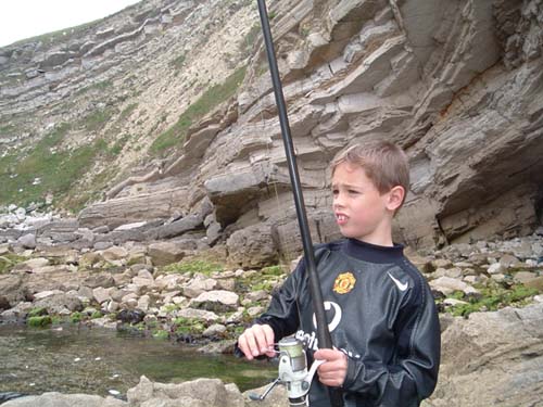 Ben loves his fishing.