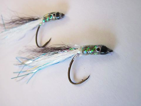 These 'fry flies' will certainly work well for bass, scad and mackerel.