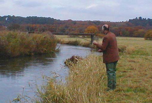 A mild day with no wind - perfect for fly fishing. 