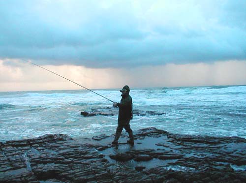 I don't choose to fish in bad weather but I will if it seems likely to produce results.