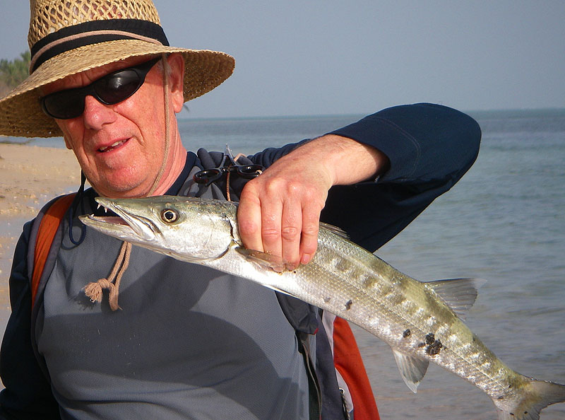 I also managed one or two small barracuda.